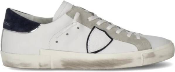 Philippe Model Mixage Pop Wit Blauw Sneakers