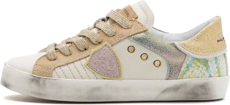 Philippe Model Multicolor Leren Lage Sneakers