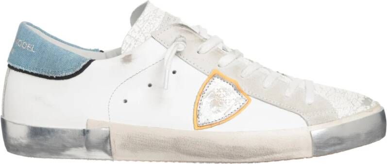 Philippe Model Multicolor Vetersluiting Sneakers White Heren