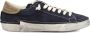 Philippe Model Navy Blauwe Sneaker met Contrasterende Hiel - Thumbnail 1