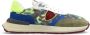 Philippe Model Camouflage Lage Heren Sneaker met Kleurrijk Design Bruin Heren - Thumbnail 1