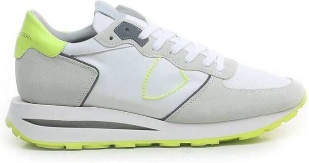 Philippe Model Neon Gele Lage Sneakers