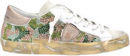 Philippe Model Multicolor Camouflage Lage Sneakers White Dames