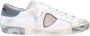 Philippe Model Leren Vetersluiting Sneakers White Heren - Thumbnail 12