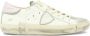 Philippe Model Wit Roze Logo Patch Sneakers White Dames - Thumbnail 1