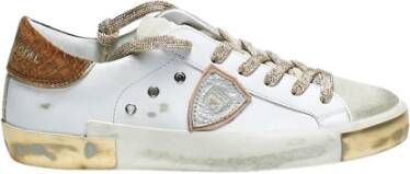 Philippe Model Low-Top Sneakers Prsx Low Metal Silver Sneaker in wit - Foto 11