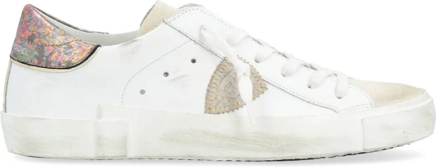 Philippe Model Witte Leren Casual Sneakers voor Vrouwen White Dames