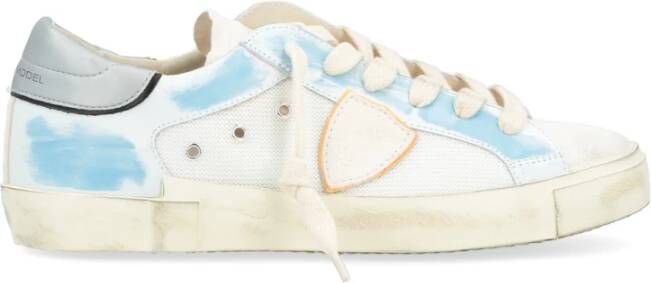 Philippe Model Paris X Wit en Blauw Sneaker voor Heren White Heren