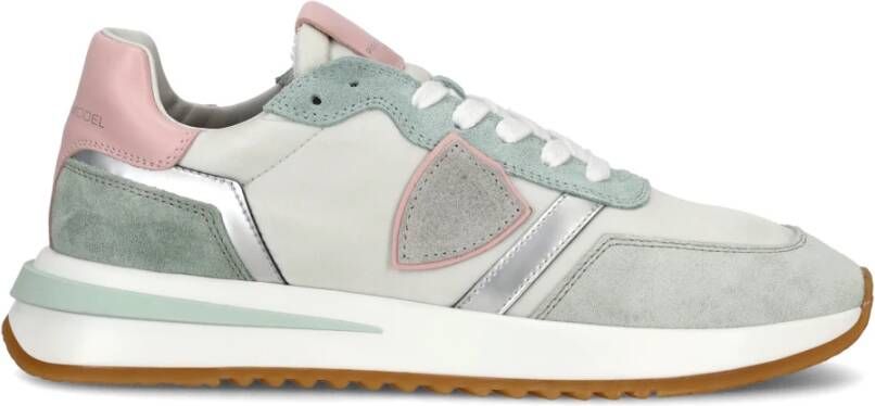 Philippe Model Pastel Sneaker met Vintage Stijl Green Dames