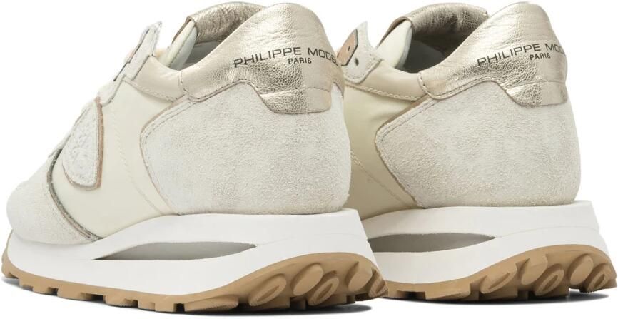 PHILIPPE MODEL Lage Sneakers Dames Tropez Haute Low Woman Suède Beige - Foto 7