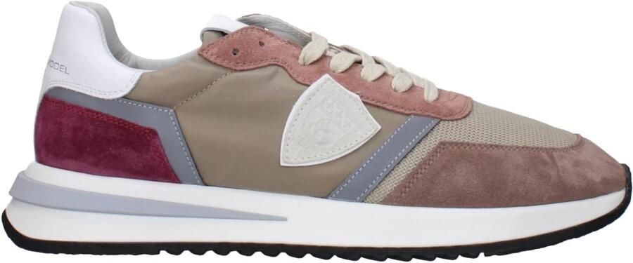 Philippe Model Beige Stoffen Sneakers met Logo Detail - Foto 2