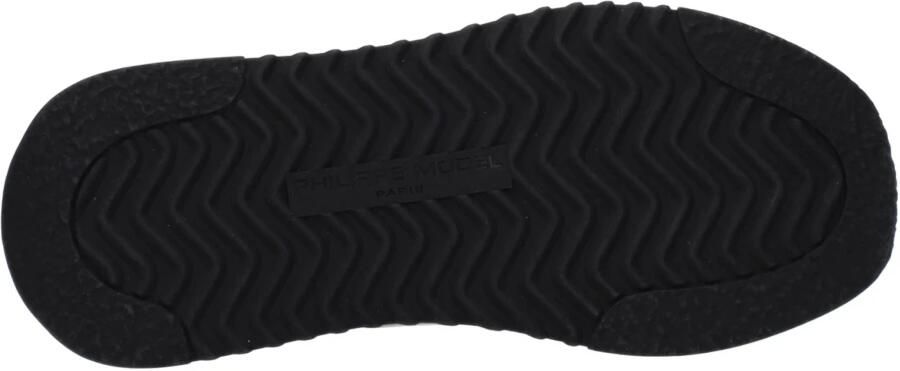 Philippe Model Beige Stoffen Sneakers met Logo Detail