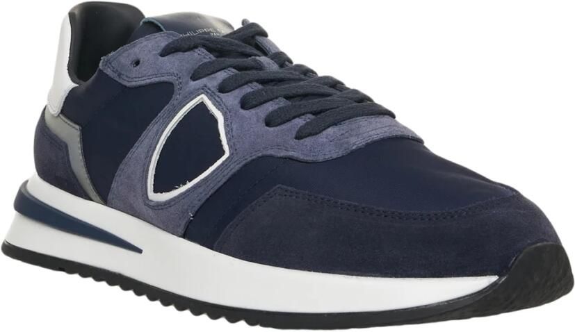 Philippe Model Blauwe Sneakers met Verhoogde Zool