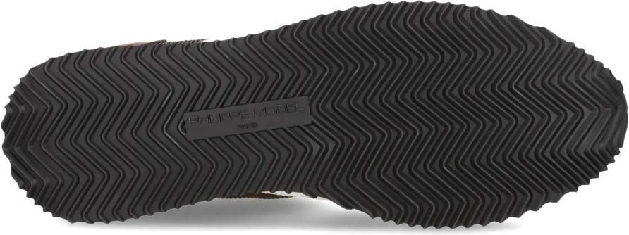 PHILIPPE MODEL Lage Sneakers Heren Blville Low Man Leer Bruin - Foto 6