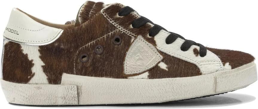 Philippe Model Cow Print Calf Hair Sneakers