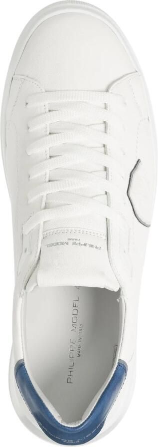Philippe Model Witte Leren Sneakers Dikke Rubberen Zool White Heren - Foto 6