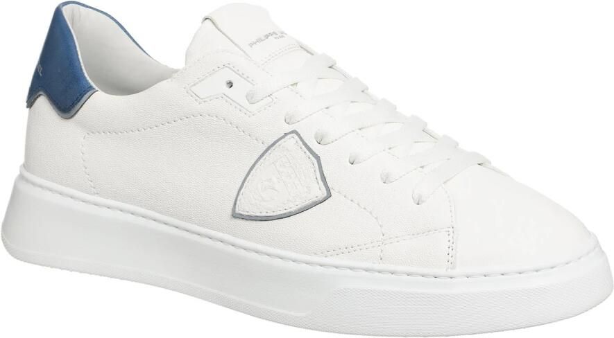 Philippe Model Witte Leren Sneakers Dikke Rubberen Zool White Heren - Foto 3