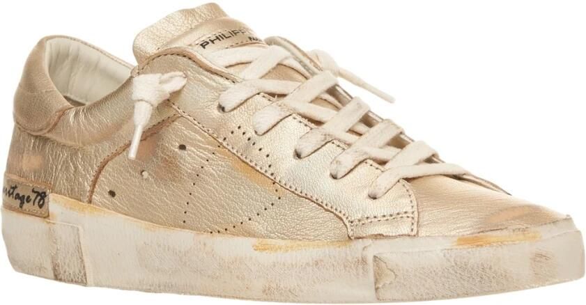 Philippe Model Gouden Sneakers Urban Stijl Aw25