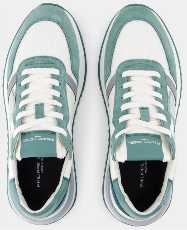 Philippe Model Groene Canvas Lage Sneakers - Foto 2