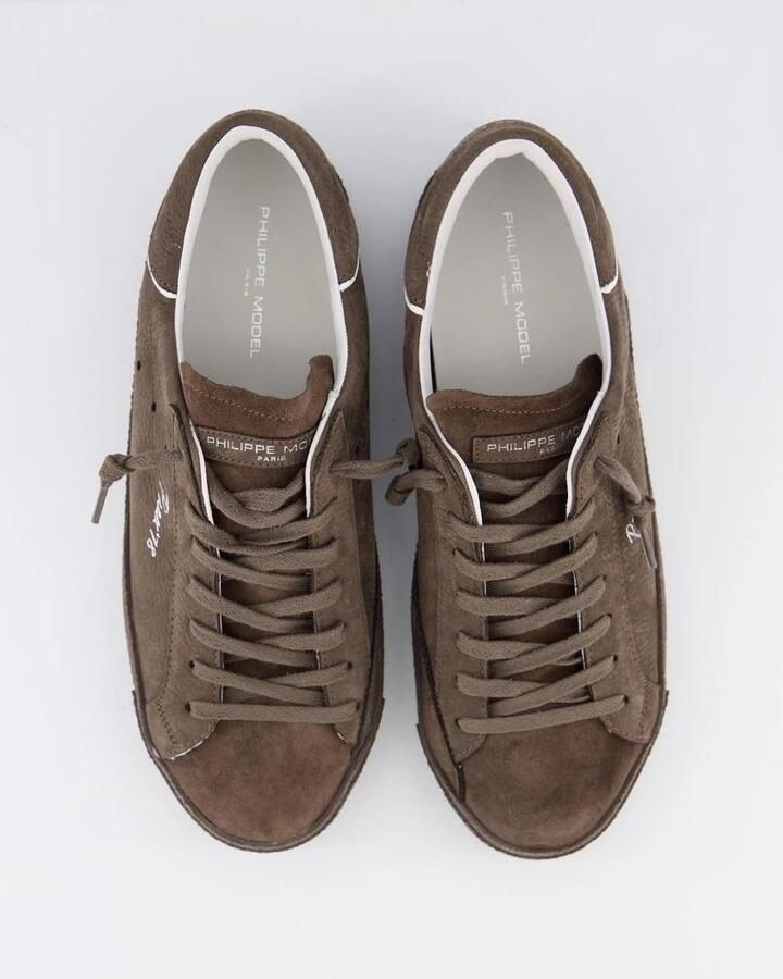 Philippe Model Lage Bruine Sneaker voor Heren