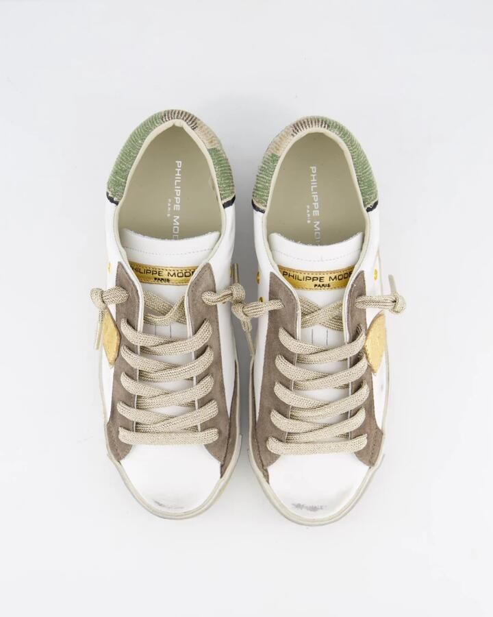 Philippe Model Lage Sneaker met Glitter