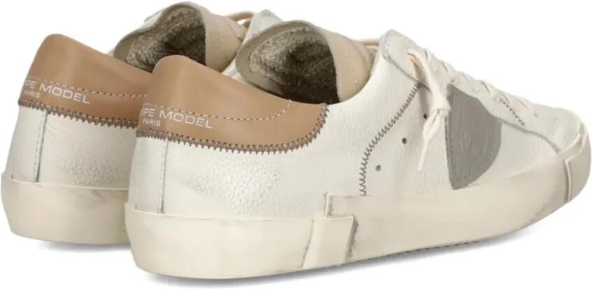 Philippe Model Leren sneakers met vetersluiting en logo - Foto 2