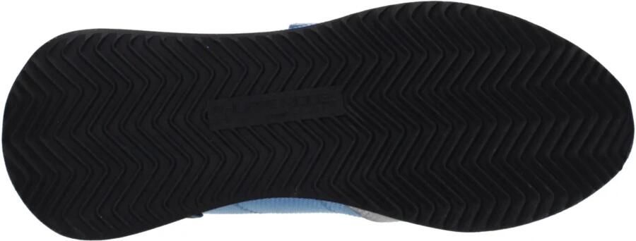 Philippe Model Blauwe Stoffen Sneakers met Logo Detail