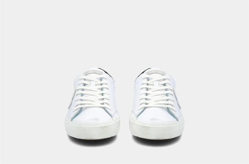 Philippe Model Wit Zwart Sneakers Stijlvol en Comfortabel White