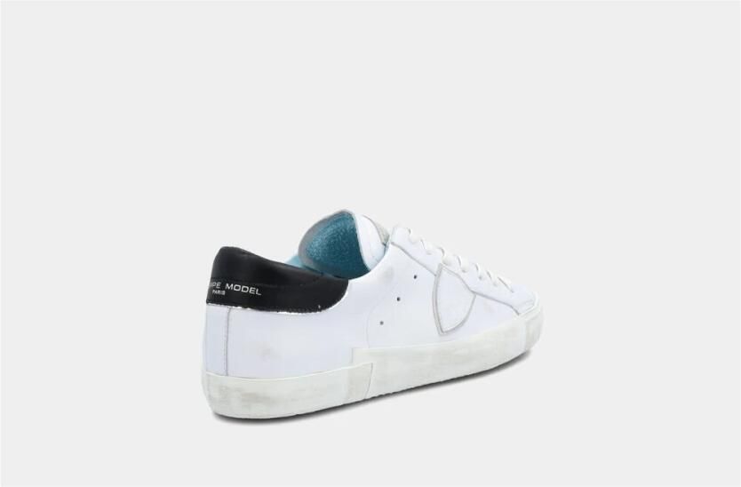 Philippe Model Wit Zwart Sneakers Stijlvol en Comfortabel White