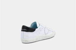 Philippe Model Wit Zwart Sneakers Stijlvol en Comfortabel White