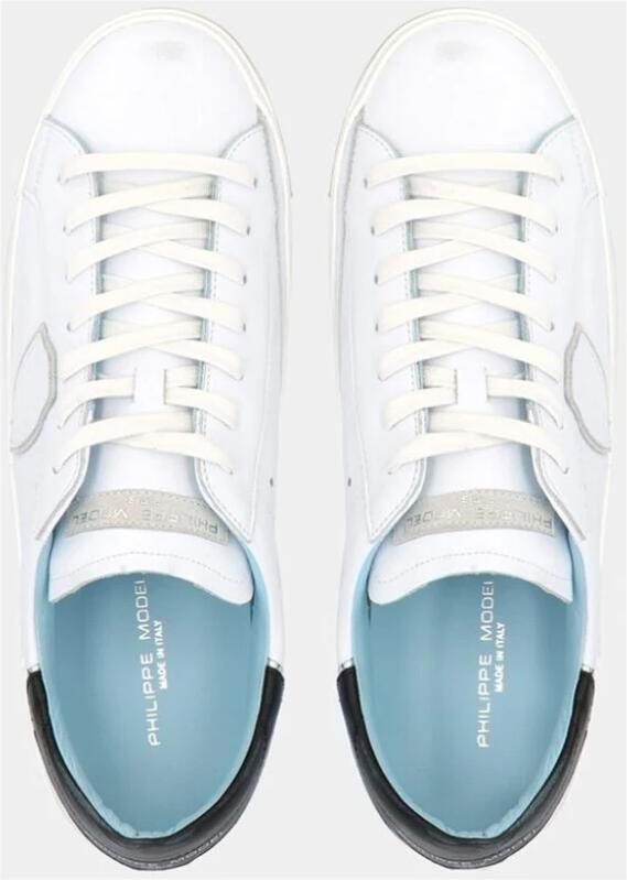 Philippe Model Wit Zwart Sneakers Stijlvol en Comfortabel White - Foto 5