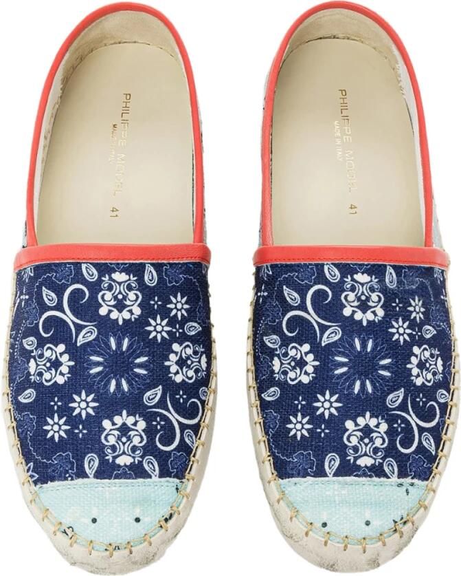 Philippe Model Marseille Low Paisley Espadrilles Sneakers - Foto 2
