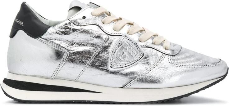 Philippe Model Metallic Leather Sneakers
