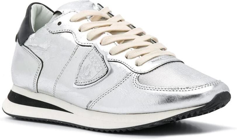 Philippe Model Metallic Leather Sneakers - Foto 3