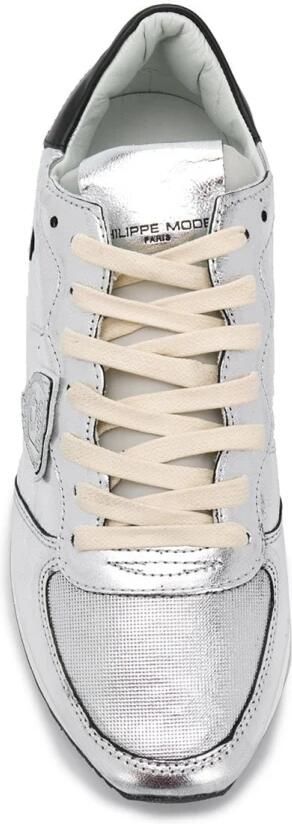 Philippe Model Metallic Leather Sneakers - Foto 4