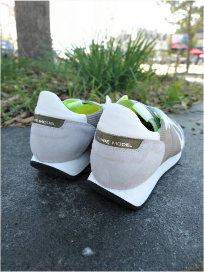 Philippe Model Monaco Sneakers met Logo Detail Green Dames - Foto 2