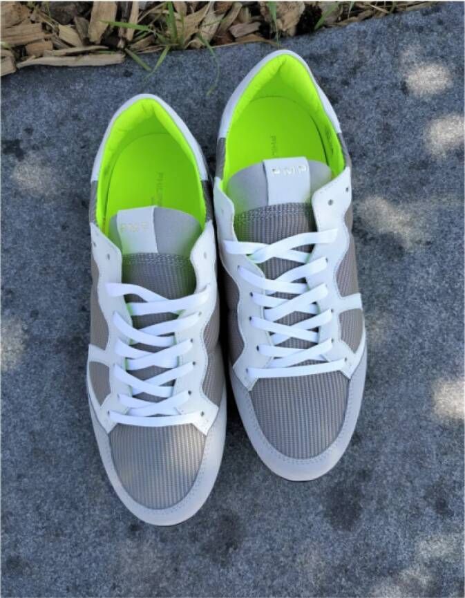 Philippe Model Monaco Sneakers met Logo Detail Green Dames - Foto 4
