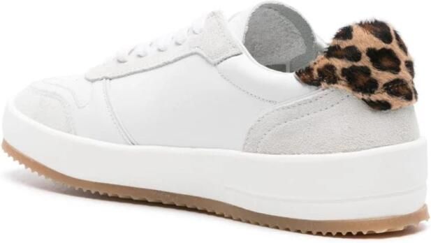 Philippe Model Animalprint Leren Sneakers Hoogwaardige Materialen - Foto 8