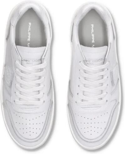 Philippe Model Witte Sneakers met Logo Patch en Contrasterende Hiel White Dames - Foto 6