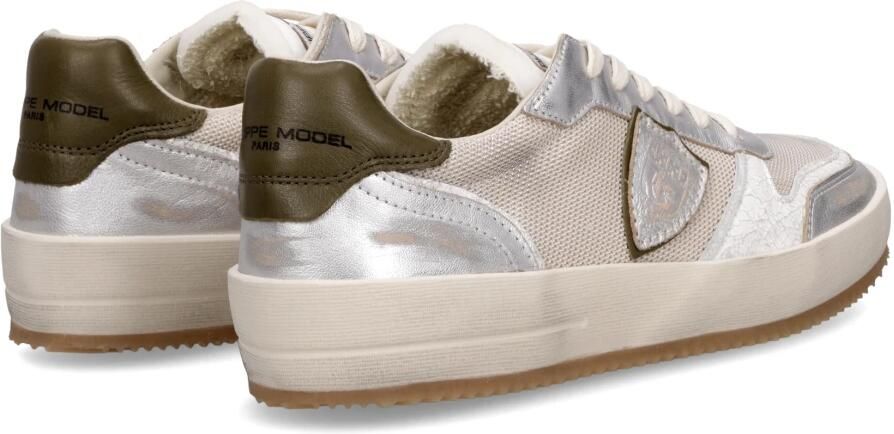 Philippe Model Geborduurde Mesh Lage Top Sneaker Multicolor Heren - Foto 2