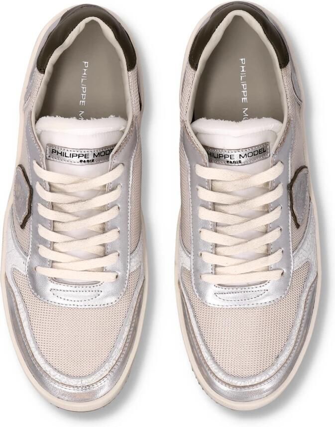 Philippe Model Geborduurde Mesh Lage Top Sneaker Multicolor Heren - Foto 3