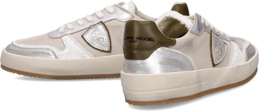 Philippe Model Geborduurde Mesh Lage Top Sneaker Multicolor Heren - Foto 5