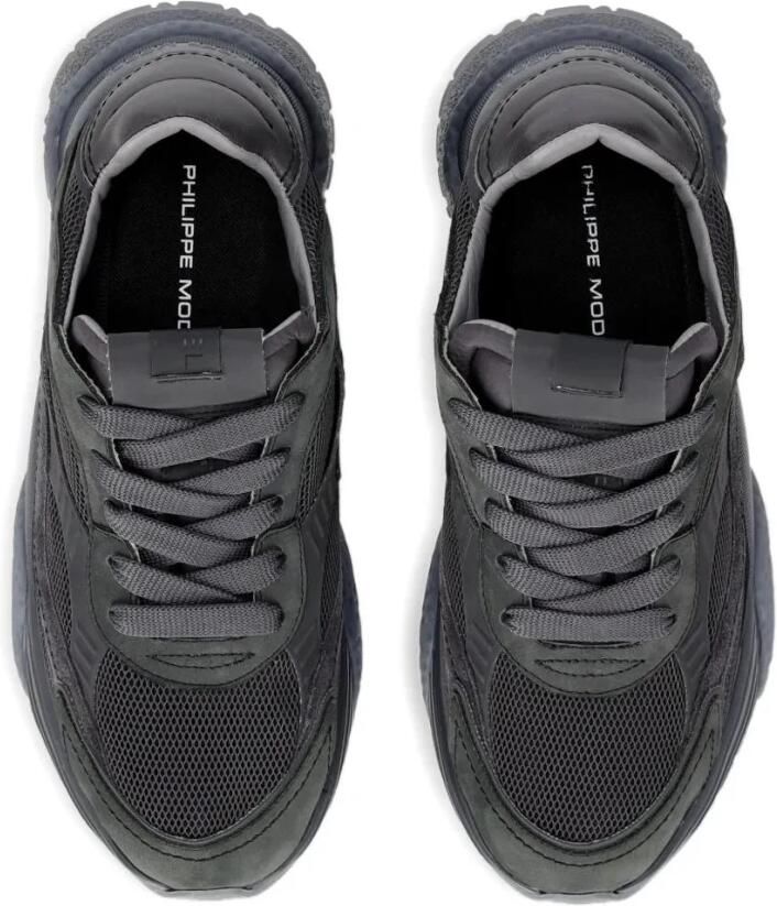 Philippe Model Lage Sneakers BZLD NR03 ODEON-NUBUCK RESAU ANTHRACITE - Foto 4