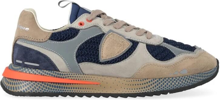 Philippe Model Lage Sneakers OYLU NR02 OLYMPIQUE LOW-BLEU GRIS - Foto 3