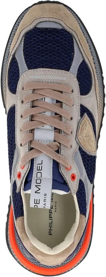Philippe Model Lage Sneakers OYLU NR02 OLYMPIQUE LOW-BLEU GRIS - Foto 2
