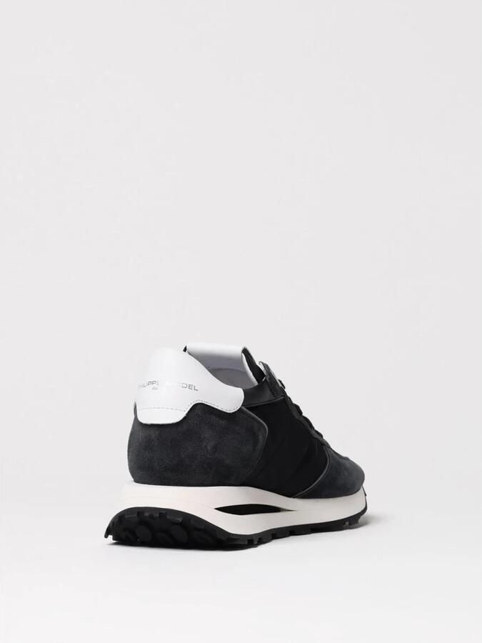 PHILIPPE MODEL Lage Sneakers Heren Tropez Haute Low Man Maat: 45 Materiaal: Leer Kleur: Zwart
