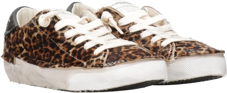 PHILIPPE MODEL Lage Sneakers Dames Prsx Low Woman Ponyhair Bruin - Foto 9