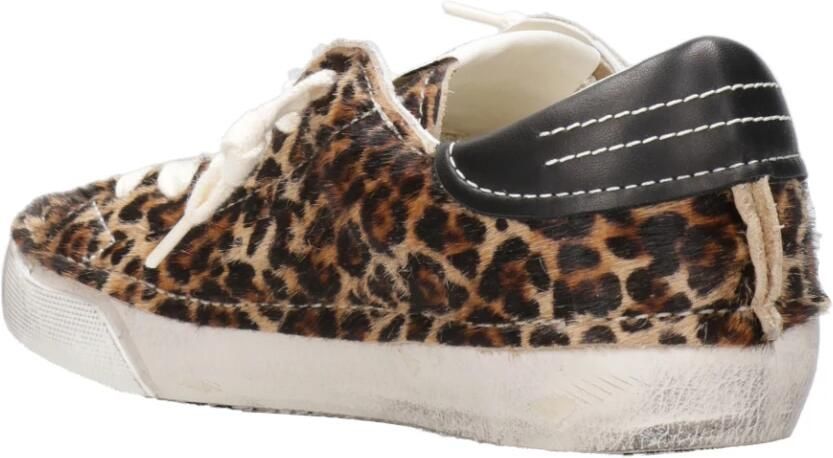 PHILIPPE MODEL Lage Sneakers Dames Prsx Low Woman Ponyhair Bruin - Foto 6
