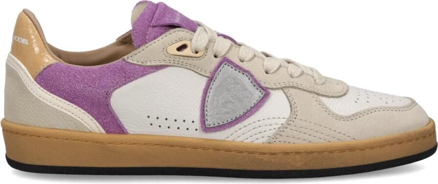 Philippe Model Sneakers PGLD XG03 PGAL LOW WOMAN-MIXAGE GLITTER BLANC FUCSIA