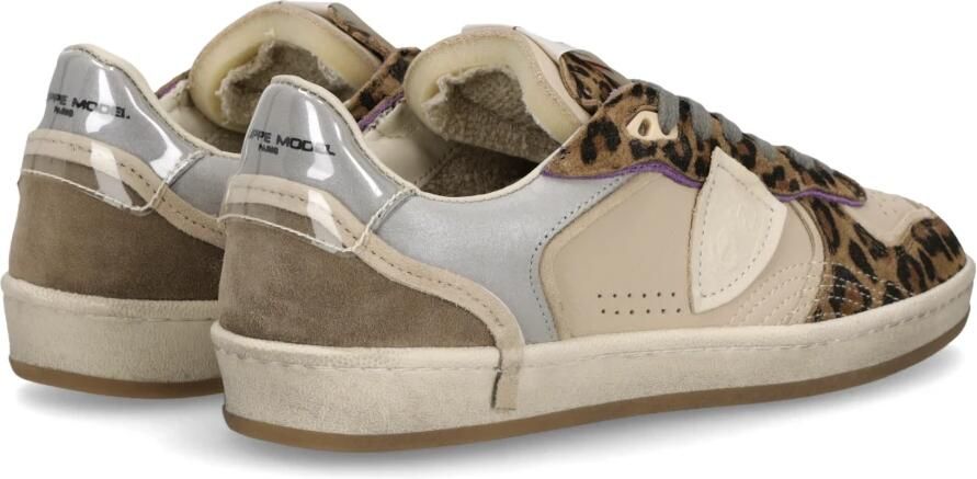 Philippe Model Sneakers PGLD AXE1 PGAL LOW-BEIGE ANIMALIER